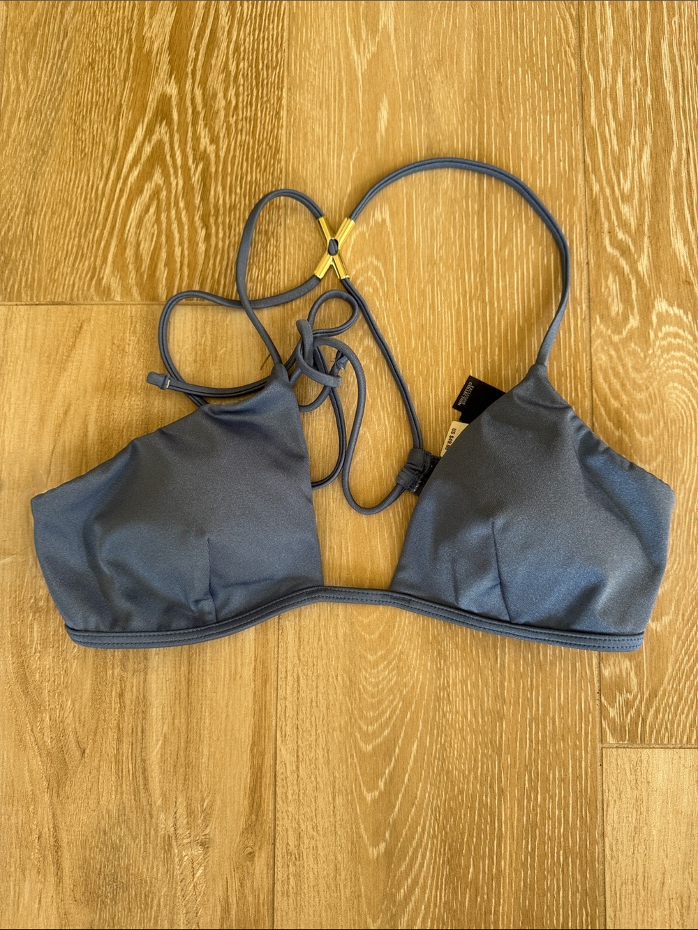 NWT Victoria's Secret Slate Blue Bikini Top Archives Collection S